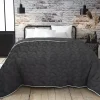 Couette tempérée Gris et blanc 300g 140 x 200 pour lit 1 place ABEIL