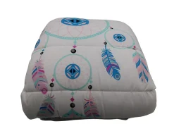 Couette tempérée imprimée attrape rêve couleur - 2 personnes 220 x 240 - 10345