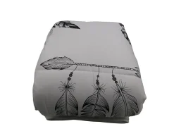 Couette tempérée imprimée attrape rêve noir - 2 personnes 240 x 260 - 10743