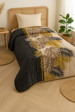 Couette Tempérée Imprimée Feuillage - 1 Personne 140x200 - 28790