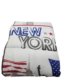 Couette Tempérée Imprimée New York - 1 Personne 140 x 200 - 12965-20