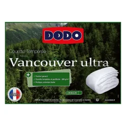 Couette tempérée Vancouver Ultra - 220 x 240 cm - 300gr/m² - Blanc - DODO