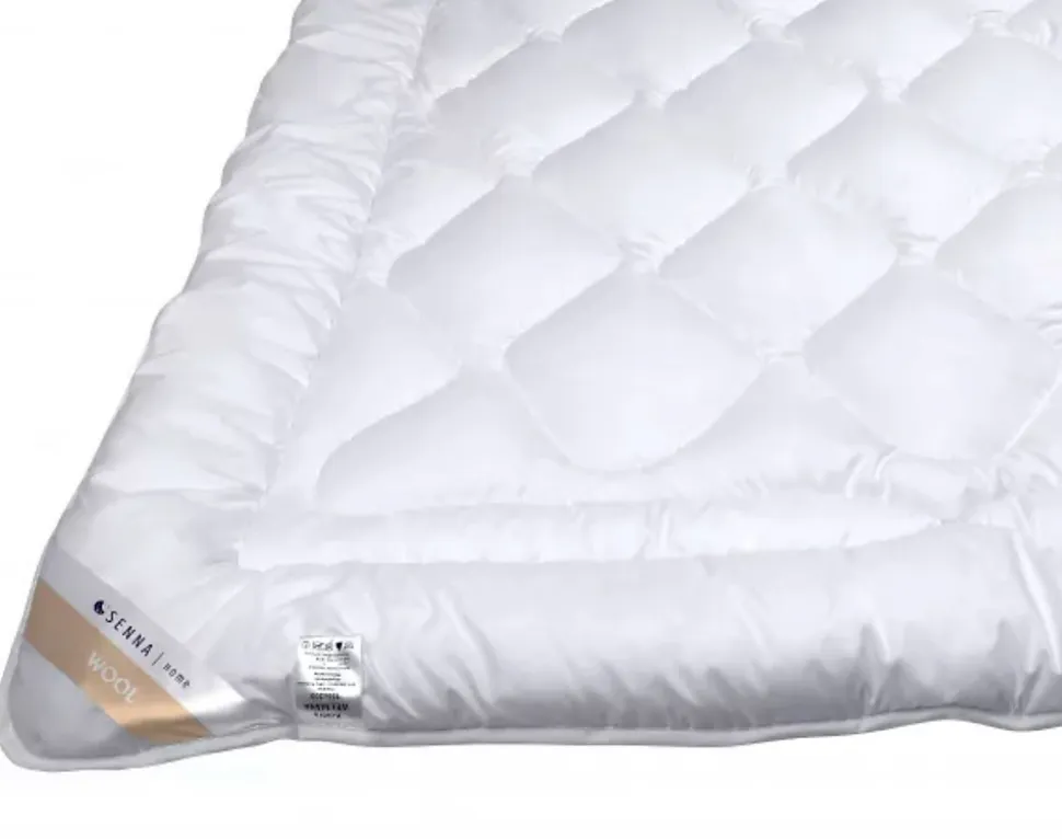 Couette toutes saisons 135x200 MERINO WOOL Senna Home, Blanc