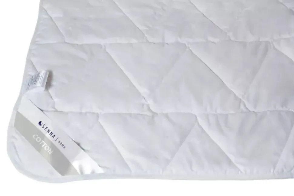 Couette toutes saisons 155x200 COTON Blanc Senna Home