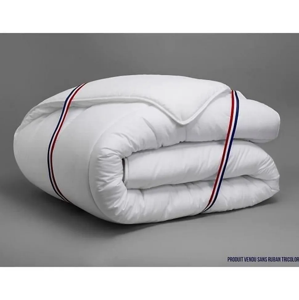 Couette Victoria 220x240 cm - DODO - temperée - garnissage 100% Polyester - 2 personnes - blanc