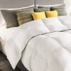 Couette 220x240 CM AELA blanche en plume d'oie anti acarien 500 gr
