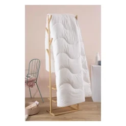 Couette 240x260 cm DODO CHAMPS DE LIN - Chaude - 450G/m² - Couette 2 personnes -Douce et Chaude -Anti-acariens Antibactériens