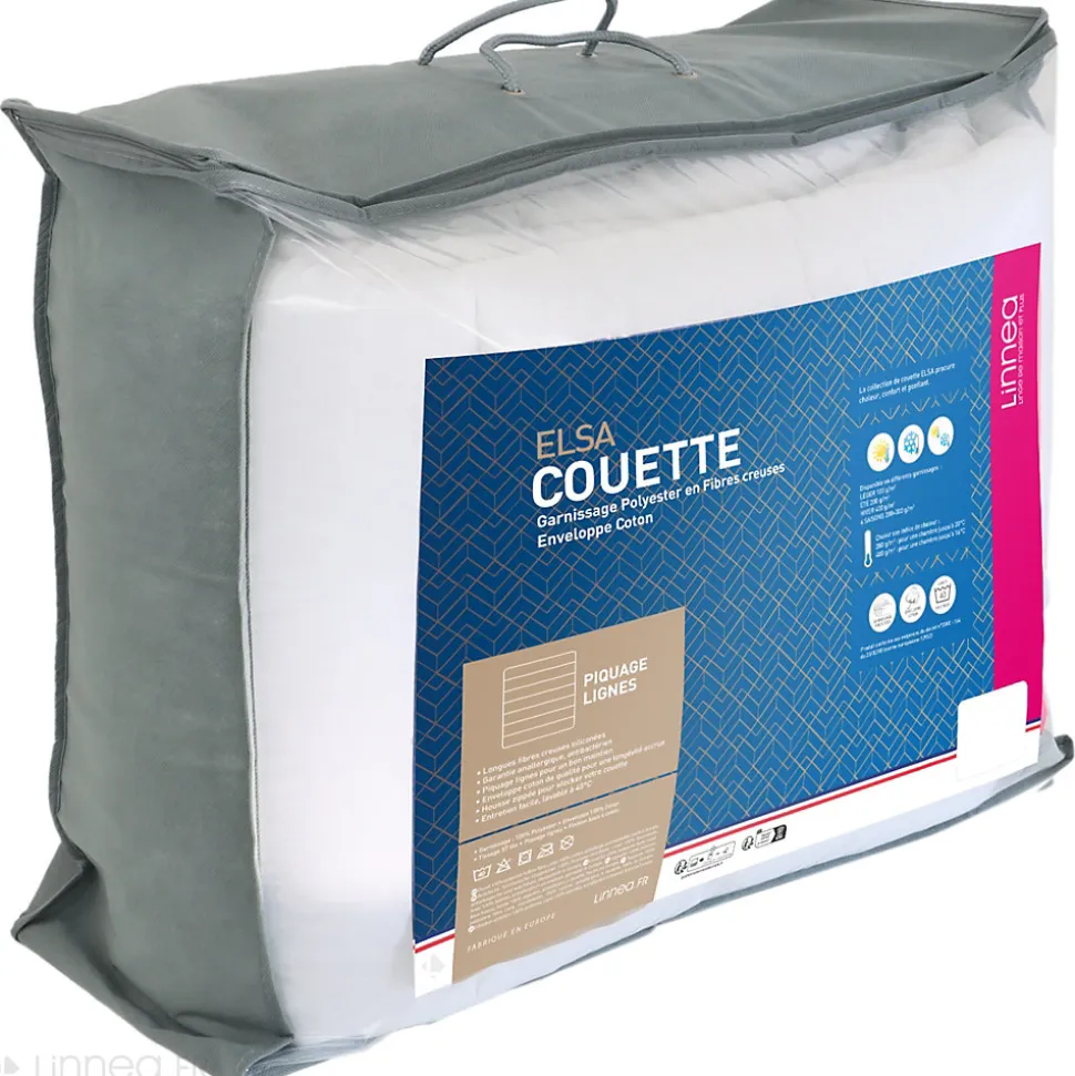 Couette 240x220 cm hiver ELSA garnissage fibre polyester 400g/m2