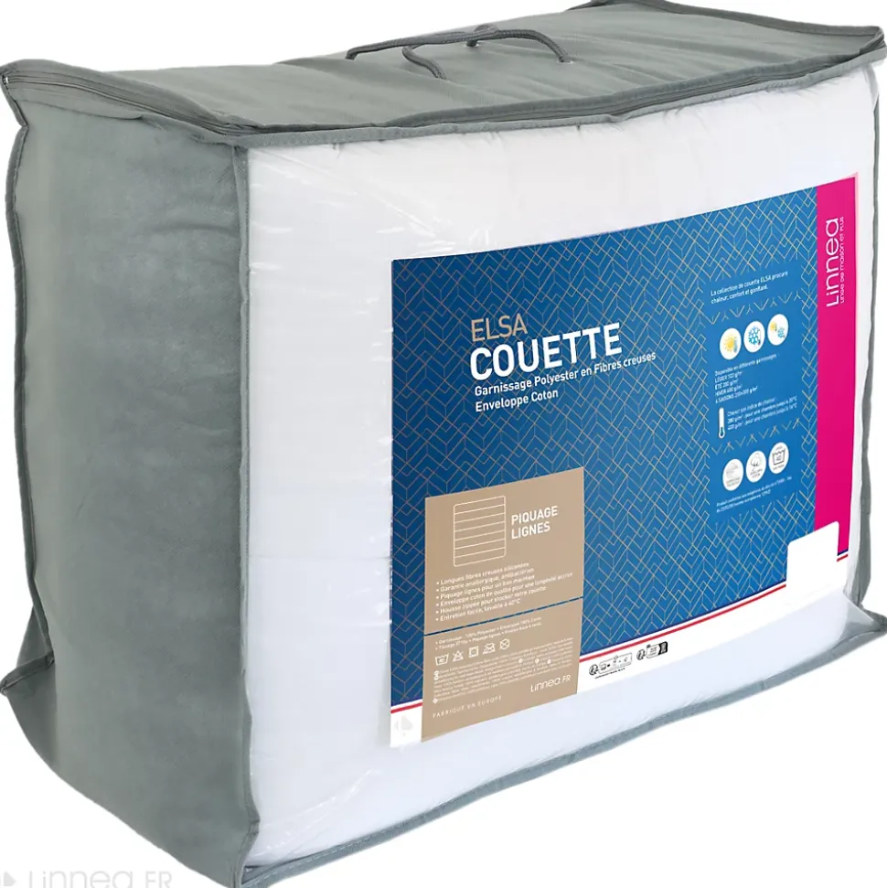 Couette 300x240 cm hiver ELSA garnissage fibre polyester 400g/m2
