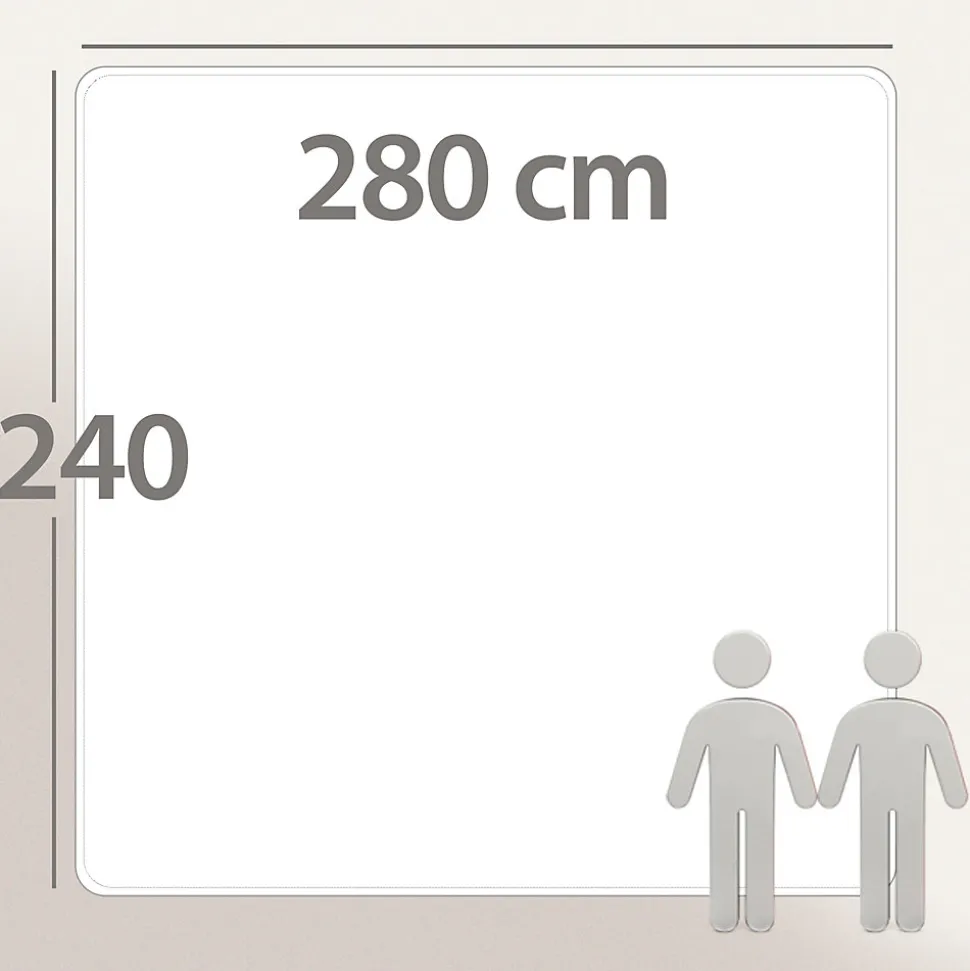 Couette 280x240 cm été ELSA garnissage fibre polyester 100g/m2