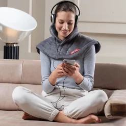 Coussin Chauffant - Imetec - Cervical - Tissu Hypoallergénique - 5 Températures - Lavable en Machine