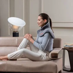 Coussin Chauffant - Imetec - Cervical - Tissu Hypoallergénique - 5 Températures - Lavable en Machine