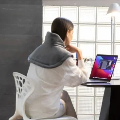 Coussin Chauffant - Imetec - Cervical - Tissu Hypoallergénique - 5 Températures - Lavable en Machine