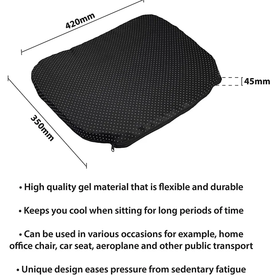 Coussin de soutien en gel frais - Aidapt VM937A - housse antidérapante, Utilisation en voyage, bureau