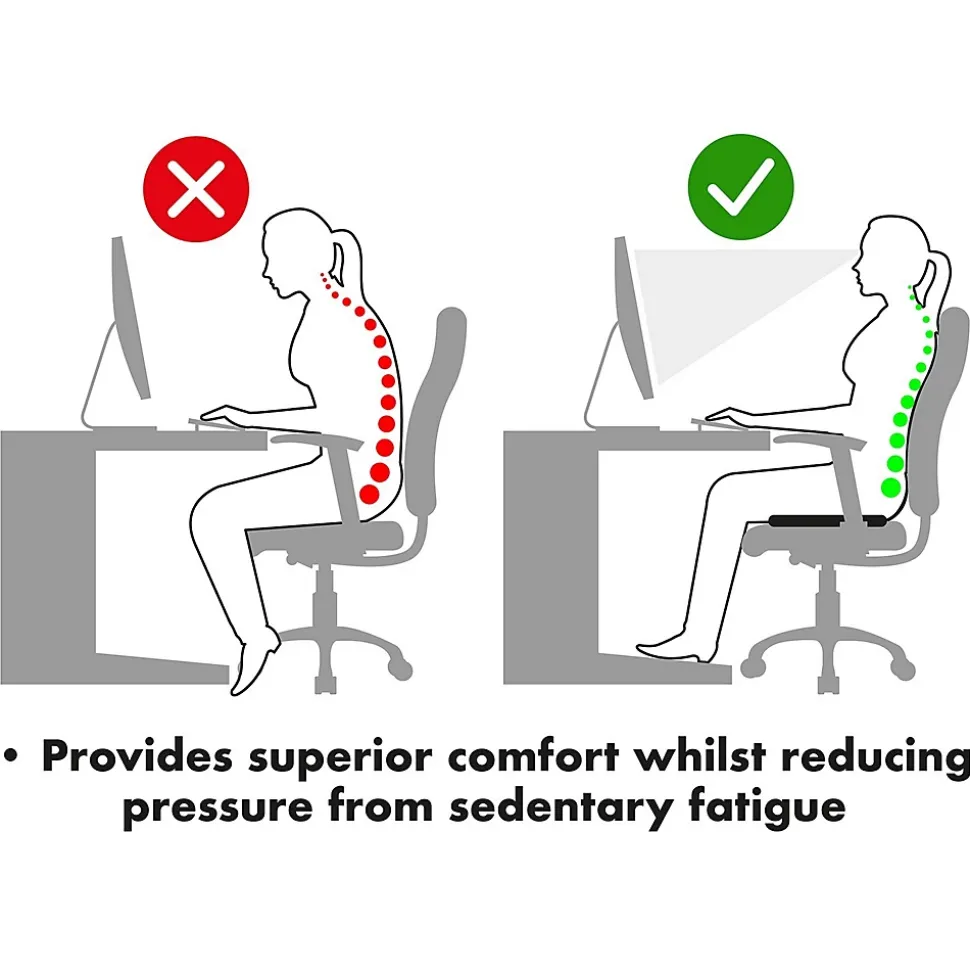 Coussin de soutien en gel frais - Aidapt VM937A - housse antidérapante, Utilisation en voyage, bureau