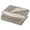 Couverture 100% Laine Toison DOr 180 x 240 taupe naturel