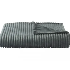 Couverture 100% polyester 240x300 cm microvelours DOLCE vert argile