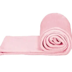 Couverture - SPRINGOS - Douillette 150x200 cm - Polyester 100% - Rose - 350 g/m²