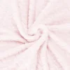 Couverture - SPRINGOS - Zigzag - 130 x 180 cm - Rose pastel - Douce et chaude