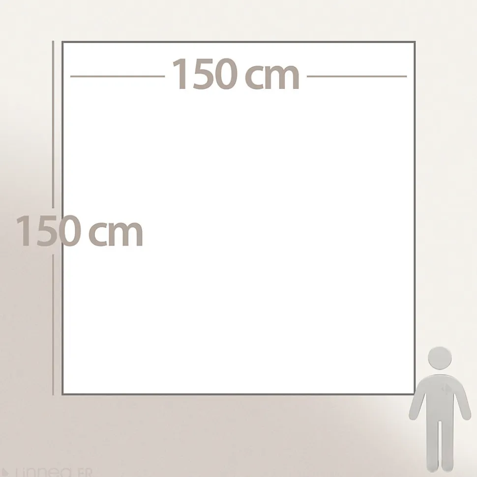 Couverture courtepointe en mousseline de coton 150x150 cm + 5 cm ELZA gris lichen