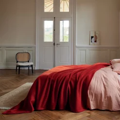 Couverture en polaire confort (180x220 cm - Terracotta)