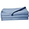 Couverture en polaire unie (220x240 cm - Bleu)