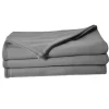 Couverture en polaire unie (180x220 cm - Argent)