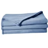Couverture en polaire unie (240x260 cm - Bleu)