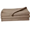 Couverture en polaire unie (180x220 cm - Taupe)