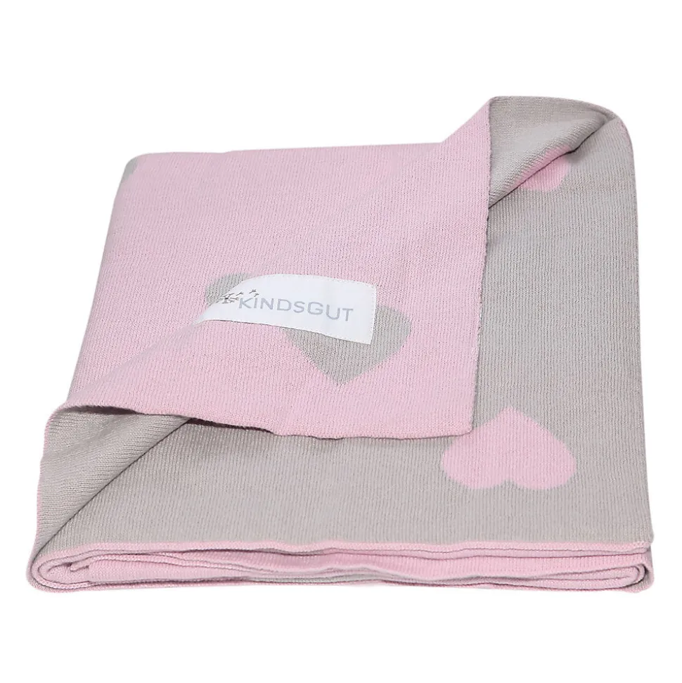 Couverture enfant cœurs 100 x 80 cm