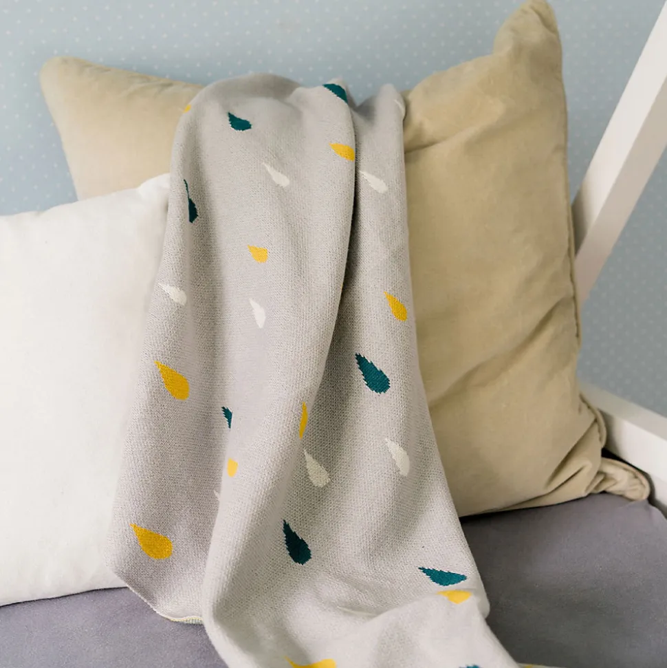 Couverture enfant gouttes 100 x 80 cm