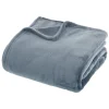 Couverture flanelle Atmosphera 180 x 230 cm bleu polyester