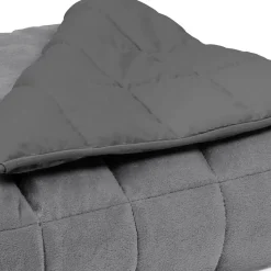 Couverture lestée 150x200 CM CELESTE bicolore gris clair et gris 9 kg