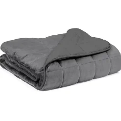 Couverture lestée 150x200 CM CELESTE bicolore gris clair et gris 9 kg