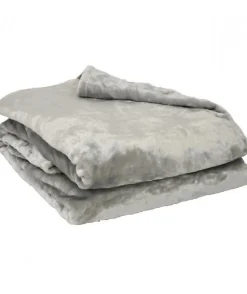 Couverture microflanelle 180x220 cm perle