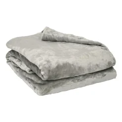 Couverture microflanelle 180x220 cm perle