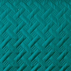 Couverture molletonné surpiquage graphique (180x240 cm - Turquoise)