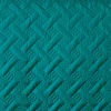 Couverture molletonné surpiquage graphique (230x250 cm - Turquoise)