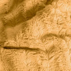 Couverture plaid en polyester jaune 130x170 cm - Collection BERGIL - SACASA