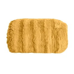 Couverture plaid en polyester jaune 130x170 cm - Collection BERGIL - SACASA