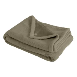 Couverture plaid marron 130x170cm PANORA - SACASA