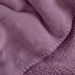 Couverture plaid violette 130x170cm SMOOTHY - SACASA