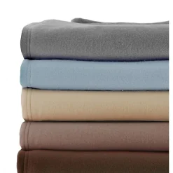 Couverture polaire 210 x 230 cm chocolat