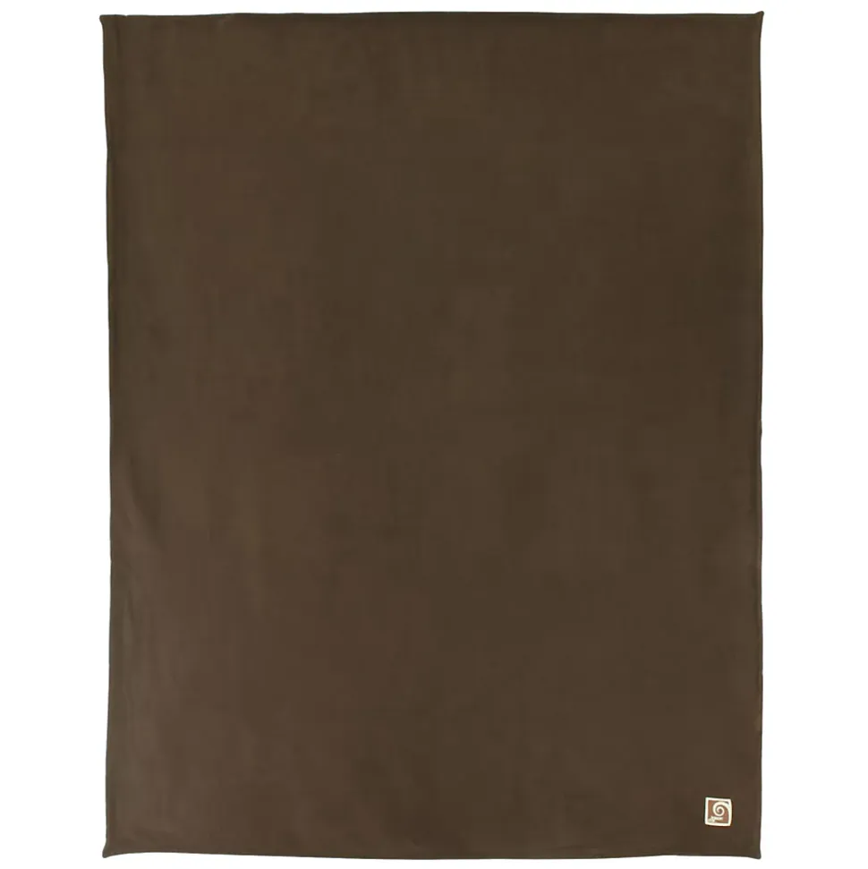 Couverture polaire luxe 180x220 cm 100% polyester 430g/m2 NARVIK Marron Chocolat