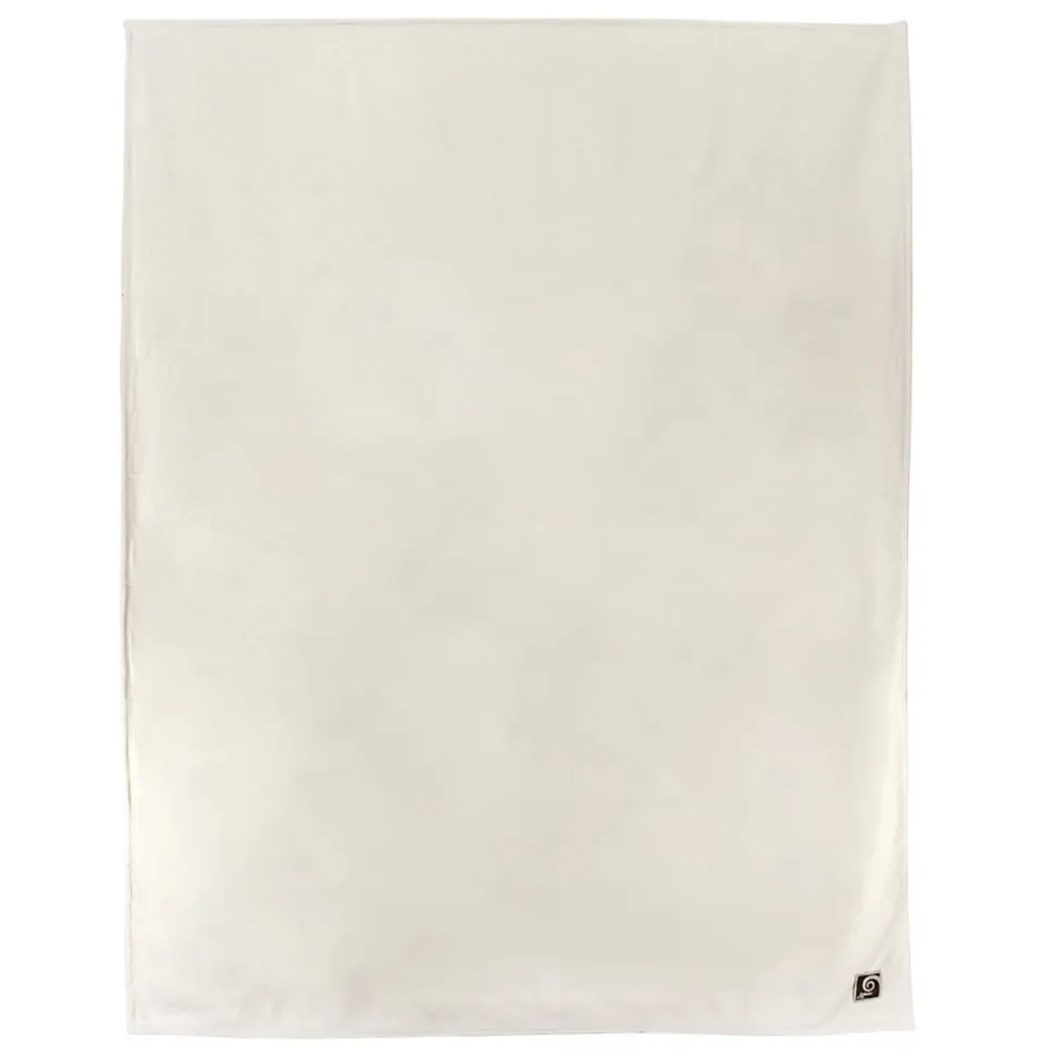 Couverture polaire luxe 180x220 cm 100% polyester 430g/m2 NARVIK Galet/Naturel