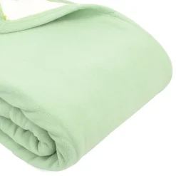 Couverture polaire luxe 180x220 cm 100% polyester 430g/m2 NARVIK Vert Tilleul