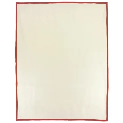 Couverture polaire luxe 180x220 cm NARVIK Gingembre/Naturel