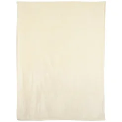 Couverture polaire microvelours 180x220 cm VELVET Ivoire
