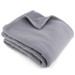 Couverture polaire 240x300 cm 100% Polyester 350g/m2 TEDDY Gris Acier