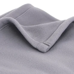 Couverture polaire 240x300 cm 100% Polyester 350g/m2 TEDDY Gris Acier